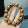 Pulsera de cuentas de sándalo verde de Argentina, con farol, 17 x 15 cm, con espaciador y fragancia, para hombre y mujer, con cuentas de rosario.