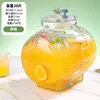 Botella de vidrio para licor infusionado con grifo, barril de cerveza, refrigerador de bebidas de té de frutas, jarra de agua fría, popular contenedor de cola para jugo