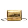 Mini Bolso de Cadena Pequeño para Mujer, Nuevo Bolso Cuadrado Pequeño con Patrón de Cocodrilo, Bolso Cruzado de Hombro Tendencia de Cuero Sintético PU con Espejo y para Lipstick