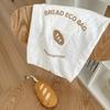 Bolsa de Compras Plegable para Pan Baguette Bolsa de Cosméticos Estilo Ins Dibujos Animados Portátil Gran Capacidad Bolso Bandolera Bolsa de Protección Ambiental