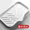 Tapete de drenaje de silicona para grifo, a prueba de salpicaduras, para jabón, encimera de cocina, desagüe de agua, tapete de almacenamiento para fregadero, desagüe de almacenamiento, azul