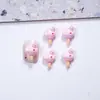 Celebridad de Internet Conejo Caramelo de Palo Dibujos Animados Decoraciones para Uñas 3D Lindo Helado Lazo Caramelo de Palo Accesorios para Uñas