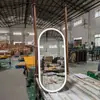 Lámpara Colgante de Lujo Nórdico Espejo Ovalado para Baño Luz Emisora Colgada del Techo Espejo Iluminado Hotel B&B Espejo Colgante para Maquillaje de Baño