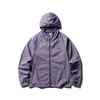 Chaqueta Rumeng para Exteriores Ligera Transpirable Deportiva de Ciclismo con Capucha Protección Solar Verano Holgada Casual Montañismo Secado Rápido para Parejas