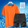 Traje Deportivo para Hombre Seda de Hielo Secado Rápido Verano Camiseta de Manga Corta Shorts Fitness Running Entrenamiento Baloncesto Conjunto de Dos Piezas para Pareja