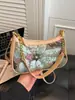 Bolso de Hombro para Mujer con Bordado de Lentejuelas Estilo Nacional de Diseño de Nicho Transfronterizo Bolso de Axila Tendencia Coreana para Mujer
