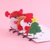 Nueva Pinza para el Cabello Navideña de Dibujos Animados Creativos Pinza para el Cabello Linda Infantil Papá Noel Navideño Estudiante Pequeño Regalo