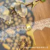 Em estoque Novo Lolita Bordado Solúvel Em Água Lace Leite Seda Único Lado Flor Onda Lace Lace Código De Barras