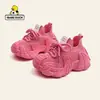 Tênis Esportivo Infantil 2026 Primavera Mais Vendido Tênis Casual Flyknit para Meninas Sola Macia Antiderrapante Tênis Casual para Meninos