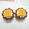 Decoración de Escena Miniatura para Hornear Tarta de Maíz 3D Simulada, Adorno DIY con Pegamento de Crema, Pasador para el Cabello, Lazo para el Cabello, Colgante, Venta al por Mayor
