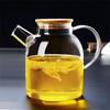 Bule de vidro resistente a altas temperaturas, chaleira de água fria, bule de chá com filtro, bule de chá de flores espesso para uso doméstico, bule de chá fervente, conjunto de chá com água fervente