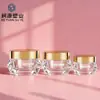 Atacado de Fábrica Garrafa de Plástico para Creme Garrafa para Creme para os Olhos Material de Embalagem Cosmética Reembalagem Produto para Cuidados com a Pele Camada Dupla Creme Garrafa de Creme