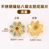 Contas Espaçadoras Quadradas Flor de Aço Inoxidável com Strass para Pulseiras Colares Brincos DIY Acessórios para Pulseiras de Cristal
