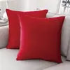 Almohada de Terciopelo Amazon Color Sólido Sala de Estar Lujo Ligero Cuadrada Funda de Almohada Cubierta de Cojín Mesita de Noche Bolsa Suave Almohada