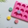 Molde cilíndrico pequeño de silicona para jabón, chocolate, galletas, pasteles, helados y dulces, 15 unidades, 217 unidades