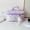 2025 Nova Grande Bolsa de Cosméticos Portátil Estudante Criativo Splash Ink Simples Grande Capacidade Bolsa de Higiene Pessoal Bolsa de Armazenamento de Viagem