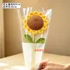 Girasol Sonriente Terminado Flor Eterna Tejida a Mano Ramo de Simulación Día del Maestro Día del Niño Regalo Puesto del Mercado Nocturno
