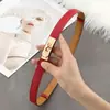 Cinturón Kelly Familia H para Mujer de Piel Genuina Versátil de Gama Alta para Combinar Vestido Decoración de Cintura Cinturón para Pantalones de Traje Kelly