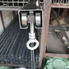 Porta de correr de fábrica de alta resistência, roldana com anel de suspensão quadrado, roda de suspensão para saco de areia, trilho de porta de correr, capacidade de carga de 400kg