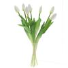 Flor Artificial Tulipa Flores Falsas Buquê Decoração de Casa Sala de Estar Casamento Tulipa de Borracha Macia Botão 7 Galhos