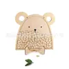 Corazón de Madera Forma de Estrella de Madera Creativa Tarro de Recompensas Tarro de Deseos para Niños con Soporte Tarro de Recompensas de Puntos de Aprendizaje de Autodisciplina