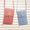 Bolso Pequeño Cuadrado para Mujer Urbano Simple con Pantalla Táctil para Teléfono Móvil, Portatarjetas Multifuncional, Billetera para Monedas, Bolso Cruzado de Hombro Único, Moderno