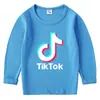 Camiseta de fondo estilo coreano para niños TikTok TikTok Manga larga Primavera y Otoño Camisa de fondo para niños y niñas Camiseta