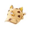 Gorra de béisbol infantil con estampado de animales, ideal para primavera y otoño, con diseño de tigre, ideal para niños y niñas.