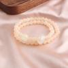 Nueva pulsera de estilo chino que combina con todo, a la moda, con doble círculo, anillo para correr, piedra rosa, topacio, jade púrpura, cristal, pulsera Guofeng con explosiones en vivo