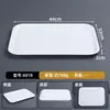 A8 plato pequeño de melamina para baño maría imitación porcelana jade blanco bandeja de imitación porcelana baño maría buffet comida rápida juego plato personalizado