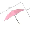 Mini guarda-chuva para proteção contra chuva e vento, proteção solar, guarda-chuva impermeável para bicicleta com proteção para celular, pequeno guarda-chuva para ciclismo e veículos elétricos.
