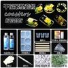 Planta seca flor coaster molde silicone abrasivo ferramenta em relevo cristal artesanal epóxi diy material resina AB cola caseira