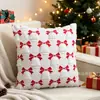Funda de almohada navideña de comercio exterior transfronterizo en stock, bordado de terciopelo de árbol de Navidad, decoración de sala de estar y dormitorio, fábrica, Amazon