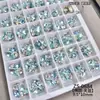 Pedras de Strass K9 Empilhadas Brilhantes Sem Base, Decorações de Unhas em Vidro Cristal de Gelo, Pedras de Strass para Unhas Ultra-Adesivas, Pedras de Strass Deslumbrantes