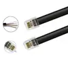 Cable de Teléfono de 4 Conductores 4P4C Crystal Head Rj12 Cortina de Datos Motor Equipo de Control Industrial Auricular Máquina de Voz Rj11
