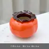 Pote de Cerâmica Caqui Pote de Chá Hidropônico Simulador Pequeno Recipiente para Presente de Casamento Caqui Caqui Enfeites Pote de Doces de Casamento