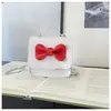 Nueva Bolsa de Hombro Estilo Coreano con Lazo para Niños Niña Linda Dulce Estilo Occidental Simple Bolso Cruzado Bolso de Mano Transfronterizo