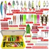 Set de Cebo para Pesca con Señuelos Set Completo de Señuelos para Pesca con Señuelos Cebo Artificial Vib Cebo Blando Placa de Hierro Rana Trueno Mino