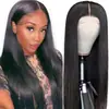 Peluca de Moda Europea y Americana Estilo Nuevo Encaje Frontal Cabello Recto Medio Largo Africano para Mujer Fibra Química Seda de Alta Temperatura Set de Peluca en stock