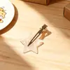 Pinza para el Cabello con Bandera Americana Transfronteriza, Pasador con Forma de Corazón y Estrella para el Día de la Independencia, Pinza de Tiburón para Recogido en la Parte Trasera de la Cabeza, Accesorio para el Cabello Festivo