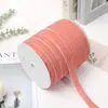 Cinta de Terciopelo de una Cara de 1.5 cm/2 cm/2.5 cm con Superficie de Terciopelo para Lazos Hechos a Mano de Bricolaje y Cintas de Año Nuevo