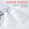 Malla espumadora de anillo de tracción estilo japonés, colgable para ventilación, malla espumadora rápida para jabón y limpiador facial, malla de doble capa para lavado facial