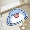 Alfombra de Piso Absorbente de Secado Rápido de Dibujos Animados para Baño Suave de Lodo Diatomeas Alfombra Irregular para Puerta Entrada de Inodoro Alfombra de Piso Resistente al Desgaste Antideslizante