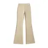 Pantalones casuales elásticos de corte ajustado, que realzan la cadera, para yoga y deportes de primavera y verano, ligeramente acampanados, de ajuste ceñido, con una caída suave, versátiles, de longitud hasta el suelo