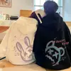 Conjuntos de Ropa Súper Populares de Oso y Conejo con Graffiti, Sudaderas para Estudiantes de Primavera y Otoño, Conjunto de Ropa Exterior de Felpa Nuevo y de Moda 2021 para Invierno