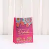 Em estoque Atacado Diwali Sacola de Papel Kraft Sacola Tote Grande Capacidade para Festas Sacola de Presente Sacola de Compras Sacola de Embalagem