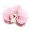 Sombrero Tocado de Flor de Orquídea Mariposa Texturizada Simulada Fabricación de Flores Hecho a Mano DIY Recuerdo Accesorios para Mesa de Postres de Pastel