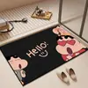 Alfombrilla de Piso de Barro Diatómico Linda de Crayon Shin-Chan para Baño de Casa, Puerta de Inodoro, Absorbente de Agua, Antideslizante, Secado Rápido, Alfombrilla para Pies, Venta al por Mayor