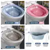 Tina de Baño de Asiento para Mujeres Embarazadas, No Requiere Ponerse en Cuclillas, para Hombres con Hemorroides, Especial para Mujeres, Lavado con Vapor, Se Puede Colocar en el Inodoro, Tina para Lavar las Nalgas, Uso Postparto