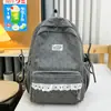 Mochila escolar estilo coreano para estudiantes de secundaria y preparatoria, casual, ligera, transpirable, duradera, versátil, de pana, gran capacidad